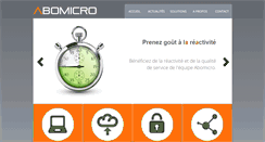 Desktop Screenshot of abomicro.fr